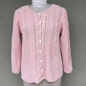 GAP vintage 90s hand knit cardigan sweater